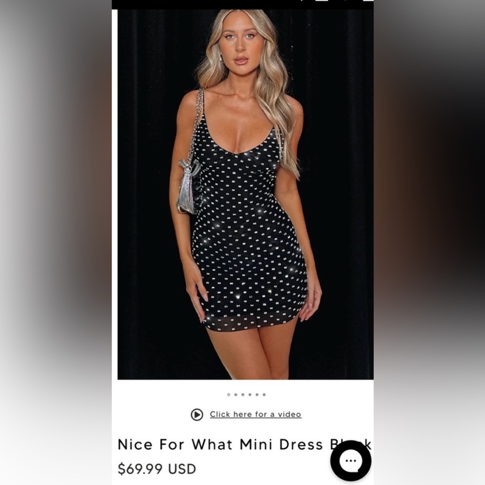White Fox Boutique Black and White Bodycon Mini Dress